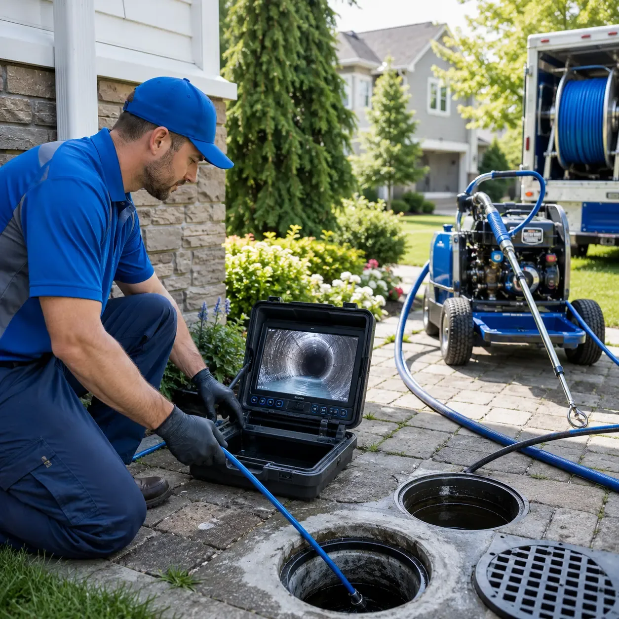 Outdoor drain cleaning professionals serving Westphalia, IN